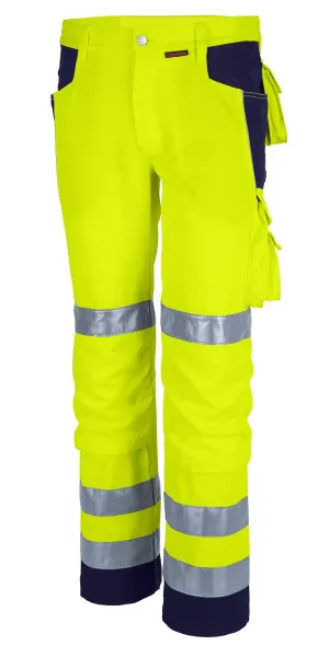 Warnschutz Bundhose Qualitex PRO WS warngelb/marine
